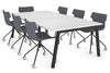 Quadro A Legs Modern Boardroom Table [2400L x 1200W] - Thumbnail 10 