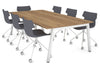 Quadro A Legs Modern Boardroom Table [2400L x 1200W] - Thumbnail 7 