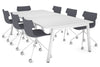 Quadro A Legs Modern Boardroom Table [2400L x 1200W] - Thumbnail 3 
