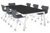 Quadro A Legs Modern Boardroom Table [2400L x 1200W] - Thumbnail 6 