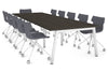 Quadro A Legs Modern Boardroom Table [3600L x 1200W] - Thumbnail 8 
