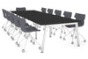 Quadro A Legs Modern Boardroom Table [3600L x 1200W] - Thumbnail 1 