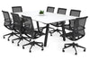 Quadro A Legs Modern Boardroom Table - Rounded Corners [1800L x 1100W with Rounded Corners] - Thumbnail 9 