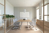 Quadro A Legs Modern Boardroom Table - Rounded Corners [1800L x 1100W with Rounded Corners] - Thumbnail 5 