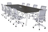 Quadro A Legs Modern Boardroom Table - Rounded Corners [3200L x 1100W with Rounded Corners] - Thumbnail 13 