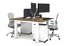 Quadro Cylinder Leg 2 Person Office Workstations [1200L x 700W] - Thumbnail 24 