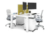 Quadro Cylinder Leg 2 Person Office Workstations [1200L x 700W] - Thumbnail 7 