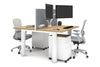 Quadro Cylinder Leg 2 Person Office Workstations [1200L x 700W] - Thumbnail 20 