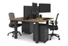 Quadro Cylinder Leg 2 Person Office Workstations [1200L x 700W] - Thumbnail 71 