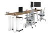 Quadro Cylinder Leg 2 Person Run Office Workstations [1600L x 700W] - Thumbnail 4 