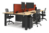 Quadro Cylinder Leg 4 Person Office Workstations [1600L x 800W with Cable Scallop] - Thumbnail 57 