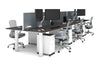 Quadro Cylinder Leg 6 Person Office Workstations [1600L x 700W] - Thumbnail 40 
