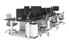 Quadro Cylinder Leg 6 Person Office Workstations [1600L x 700W] - Thumbnail 41 