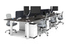 Quadro Cylinder Leg 6 Person Office Workstations [1600L x 700W] - Thumbnail 34 