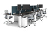 Quadro Cylinder Leg 6 Person Office Workstations [1600L x 700W] - Thumbnail 39 