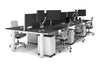 Quadro Cylinder Leg 6 Person Office Workstations [1600L x 800W with Cable Scallop] - Thumbnail 41 