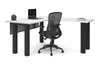 Quadro Cylinder Leg - L Shaped Corner Office Desk  [1400L x 1700W] - Thumbnail 51 
