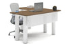 Quadro Cylinder Leg - L Shaped Corner Office Desk  [1400L x 1700W] - Thumbnail 30 