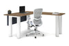 Quadro Cylinder Leg - L Shaped Corner Office Desk  [1400L x 1700W] - Thumbnail 27 