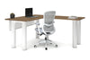 Quadro Cylinder Leg - L Shaped Corner Office Desk  [1400L x 1700W] - Thumbnail 31 
