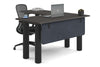 Quadro Cylinder Leg - L Shaped Corner Office Desk  [1400L x 1700W] - Thumbnail 76 