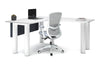 Quadro Cylinder Leg - L Shaped Corner Office Desk  [1400L x 1700W] - Thumbnail 7 