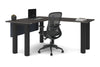 Quadro Cylinder Leg - L Shaped Corner Office Desk  [1400L x 1700W] - Thumbnail 77 