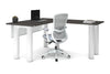 Quadro Cylinder Leg - L Shaped Corner Office Desk  [1400L x 1700W] - Thumbnail 41 