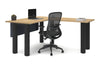 Quadro Cylinder Leg - L Shaped Corner Office Desk  [1400L x 1700W] - Thumbnail 57 