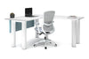 Quadro Cylinder Leg - L Shaped Corner Office Desk  [1400L x 1700W] - Thumbnail 9 
