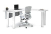 Quadro Cylinder Leg - L Shaped Corner Office Desk  [1400L x 1700W] - Thumbnail 5 