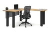 Quadro Cylinder Leg - L Shaped Corner Office Desk  [1400L x 1700W] - Thumbnail 55 