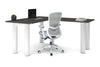 Quadro Cylinder Leg - L Shaped Corner Office Desk  [1400L x 1700W] - Thumbnail 33 