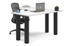 Quadro Cylinder Leg - L Shaped Corner Office Desk  [1400L x 1700W] - Thumbnail 42 
