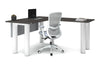 Quadro Cylinder Leg - L Shaped Corner Office Desk  [1400L x 1700W] - Thumbnail 35 