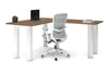 Quadro Cylinder Leg - L Shaped Corner Office Desk  [1400L x 1700W] - Thumbnail 23 