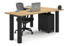 Quadro Cylinder Leg - L Shaped Corner Office Desk  [1800L x 1700W] - Thumbnail 52 
