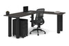 Quadro Cylinder Leg - L Shaped Corner Office Desk  [1800L x 1700W] - Thumbnail 73 