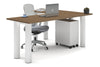 Quadro Cylinder Leg - L Shaped Corner Office Desk  [1800L x 1700W] - Thumbnail 22 