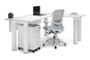Quadro Cylinder Leg - L Shaped Corner Office Desk  [1800L x 1700W] - Thumbnail 11 