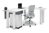 Quadro Cylinder Leg - L Shaped Corner Office Desk  [1800L x 1700W] - Thumbnail 5 
