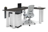 Quadro Cylinder Leg - L Shaped Corner Office Desk  [1800L x 1700W] - Thumbnail 35 