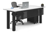 Quadro Cylinder Leg - L Shaped Corner Office Desk  [1800L x 1700W] - Thumbnail 50 