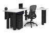 Quadro Cylinder Leg - L Shaped Corner Office Desk  [1800L x 1700W] - Thumbnail 47 