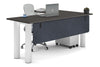 Quadro Cylinder Leg - L Shaped Corner Office Desk  [1800L x 1700W] - Thumbnail 36 