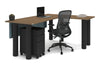 Quadro Cylinder Leg - L Shaped Corner Office Desk  [1800L x 1700W] - Thumbnail 69 
