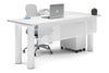Quadro Cylinder Leg - L Shaped Corner Office Desk  [1800L x 1700W] - Thumbnail 10 