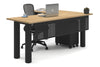 Quadro Cylinder Leg - L Shaped Corner Office Desk  [1800L x 1700W] - Thumbnail 60 