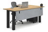 Quadro Cylinder Leg - L Shaped Corner Office Desk  [1800L x 1700W] - Thumbnail 54 