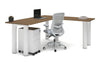 Quadro Cylinder Leg - L Shaped Corner Office Desk  [1800L x 1700W] - Thumbnail 23 